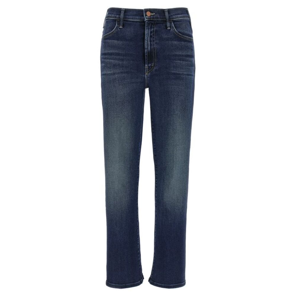 Mother Denim Blue Cotton Flared Women's Jeans